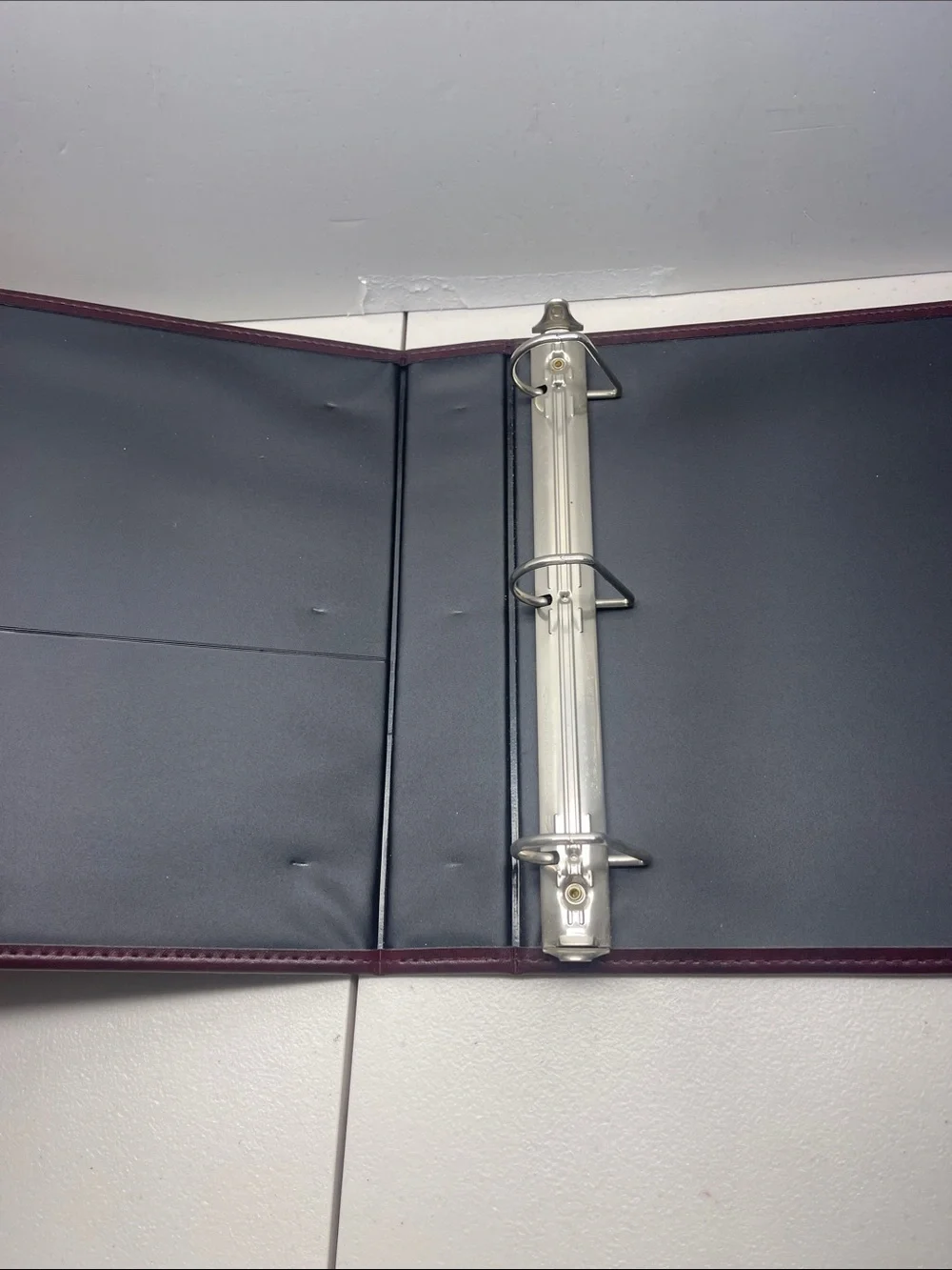 Burgundy Portfolio Binder with Gold Corners